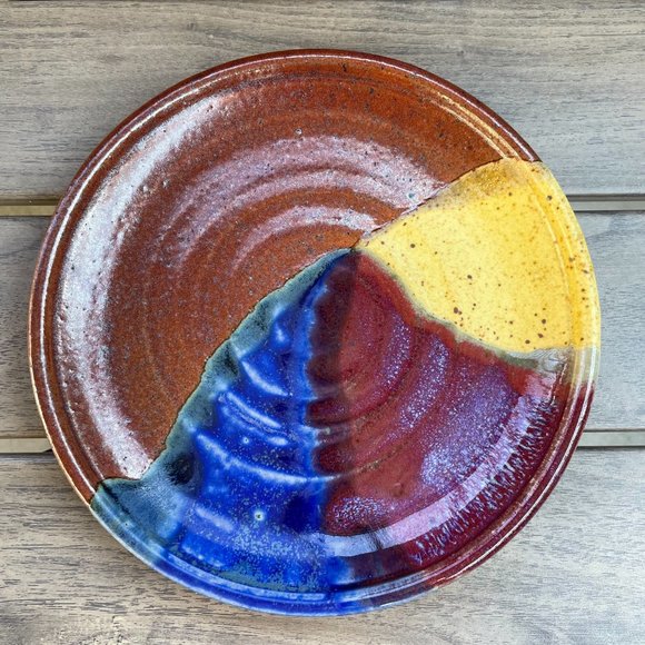 Handmade and Painted Ceramic Plates, Bowl, and Cup - Picture 6 of 12